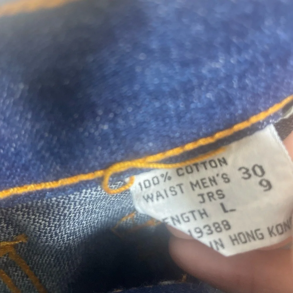 Thumbs Up Vintage Mens Flare Jeans size 30 Retro Western Dark‎ Denim